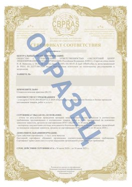 Образец Сертификат СТО 01.064.00220722.2-2020 Сургут Сертификат СТО 01.064.00220722.2-2020 